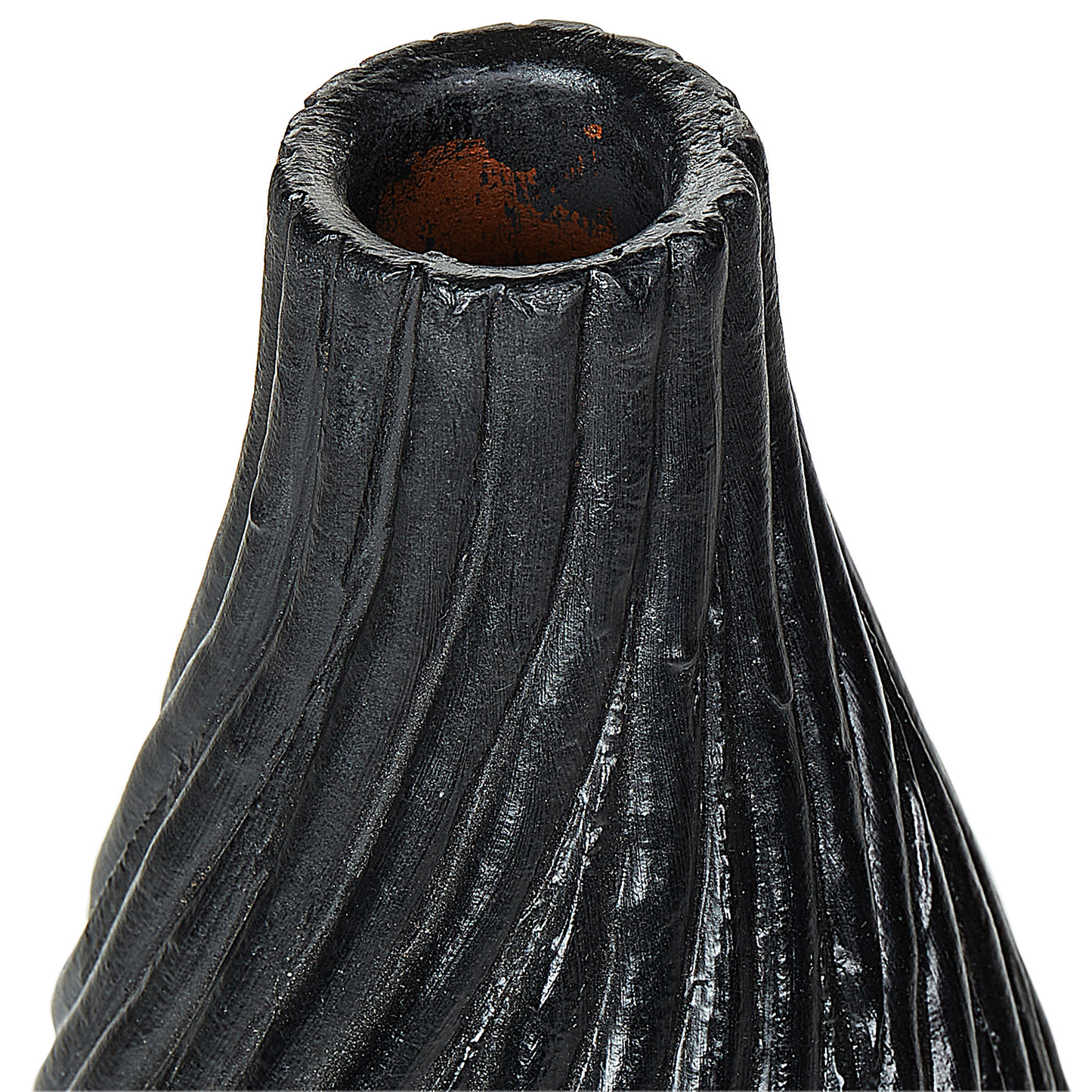Dekovase FLORENTIA Keramik 50 cm Schwarz