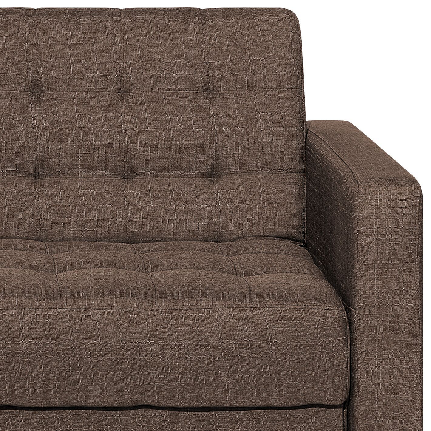 4-Sitzer Ecksofa dunkelbraun Schlaffunktion rechtsseitig ABERDEEN