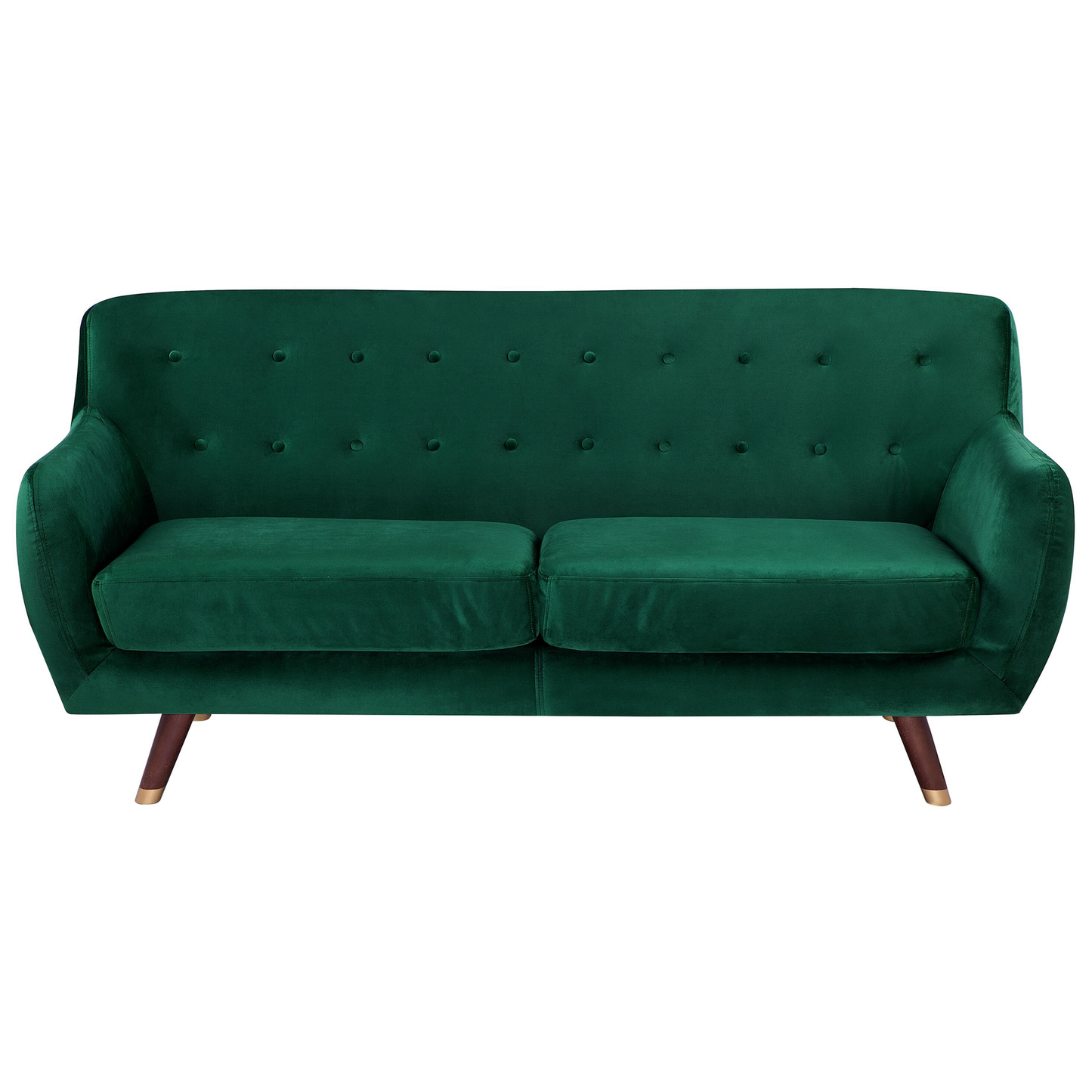 Sofa Set Samtstoff smaragdgrün 6-Sitzer BODO