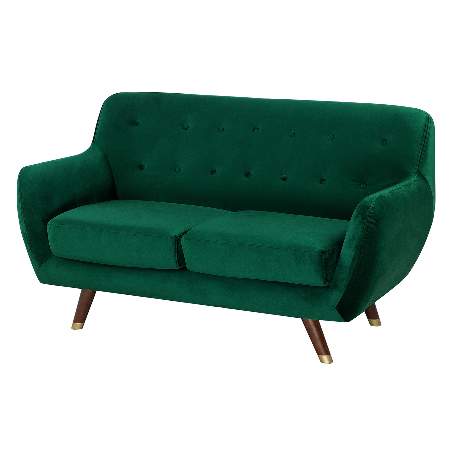 Sofa Set Samtstoff smaragdgrün 6-Sitzer BODO