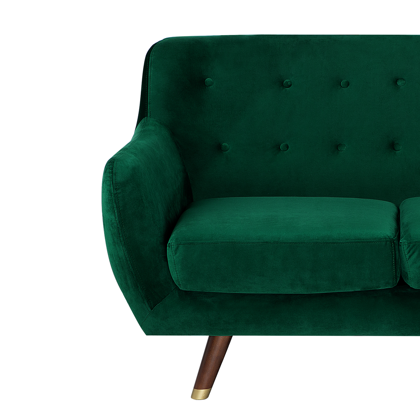 Sofa Set Samtstoff smaragdgrün 6-Sitzer BODO