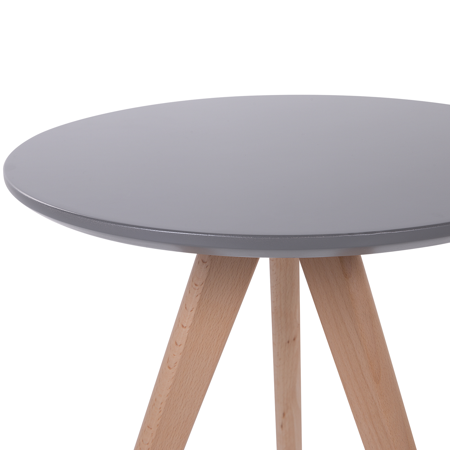 Couchtisch 3er Set grau / hellbraun rund VEGAS
