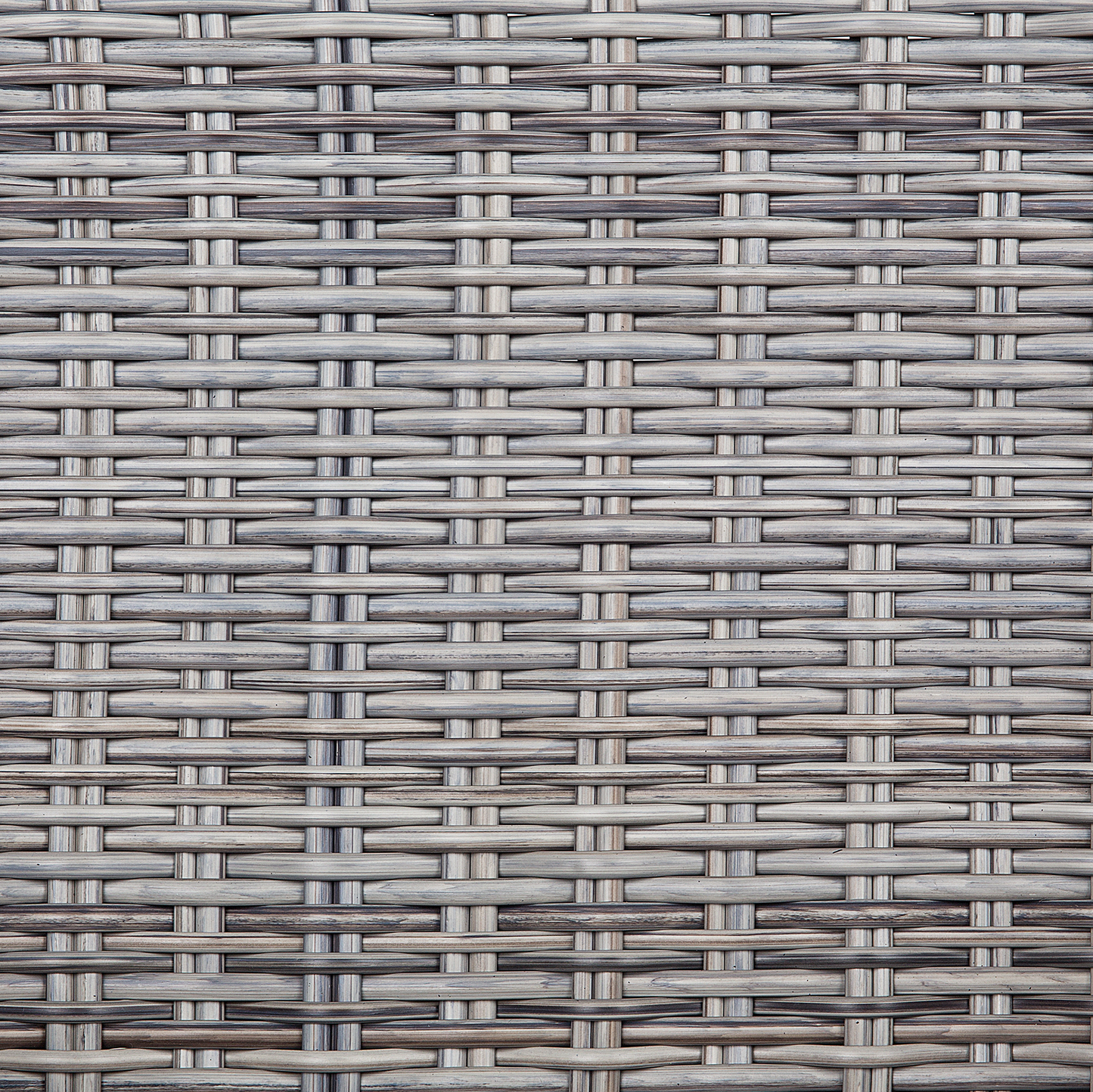 Set mit 2 Stühlen und Sitzkissen CASCAIS Polyrattan Grau