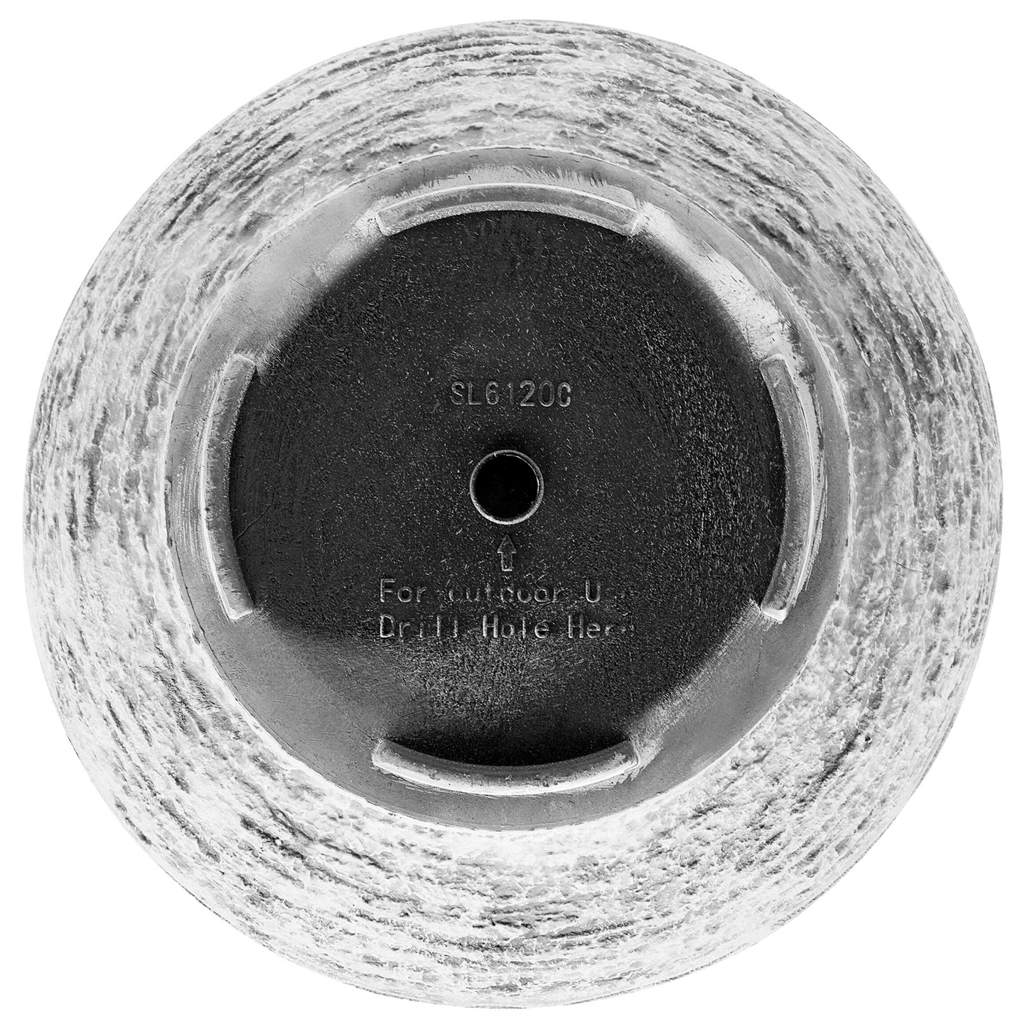 Blumentopf hellgrau rund 39 x 39 x 44 cm DIONI