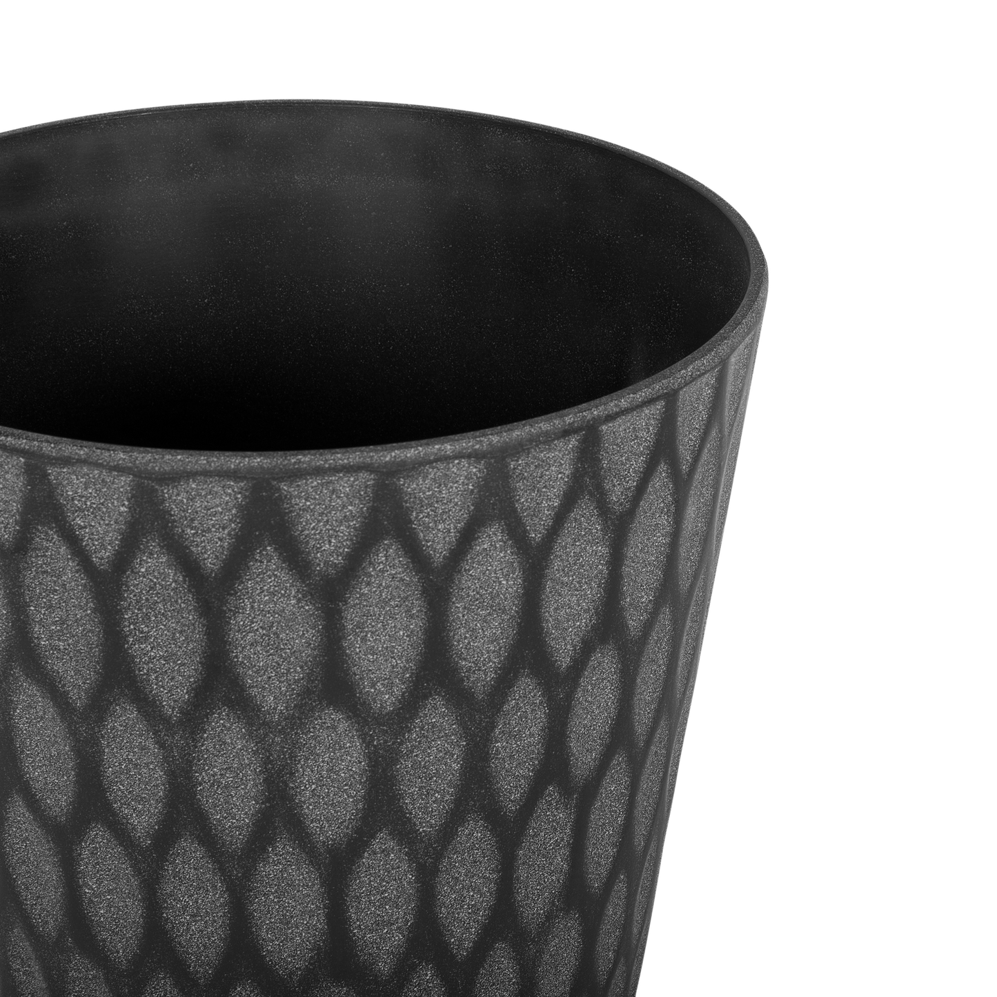 Blumenkübel LAVRIO Stein 36 cm Dunkelgrau