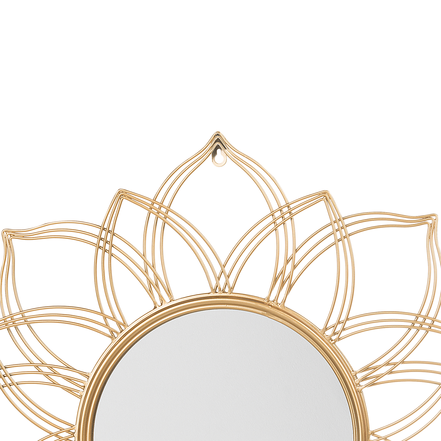 Wandspiegel MILLY 67 cm 67 cm Metall Gold