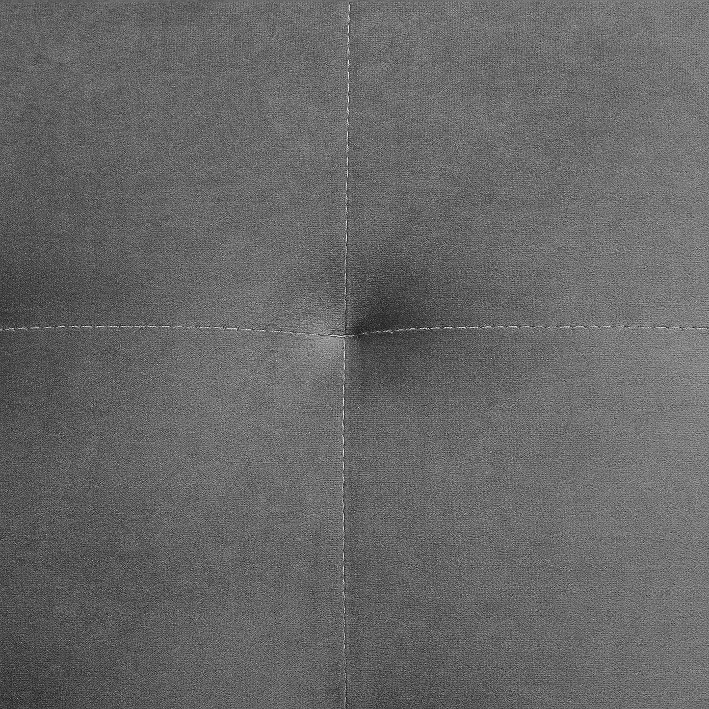 Schlafsofa 3-Sitzer Samtstoff grau ABERDEEN