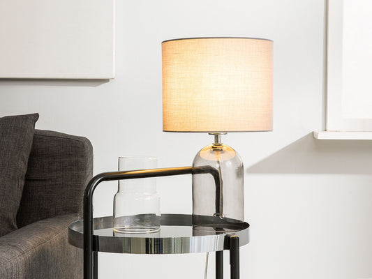 Tischleuchte DEVOLL Glas Grau