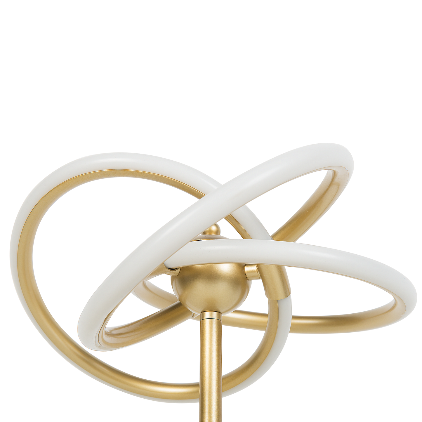 Tischlampe LED Metall gold 45 cm Saturnform AKAN