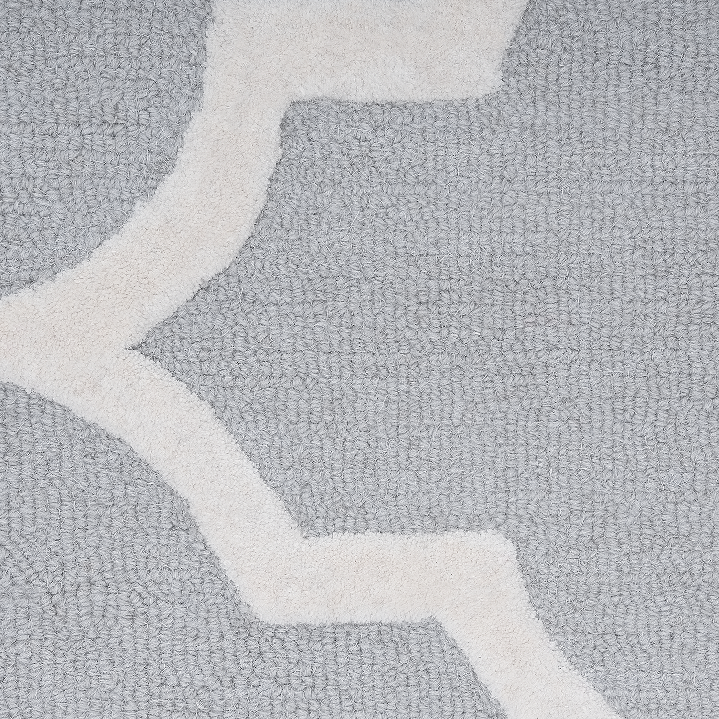 Teppich Wolle grau 200 x 300 cm marokkanisches Muster Kurzflor SILVAN