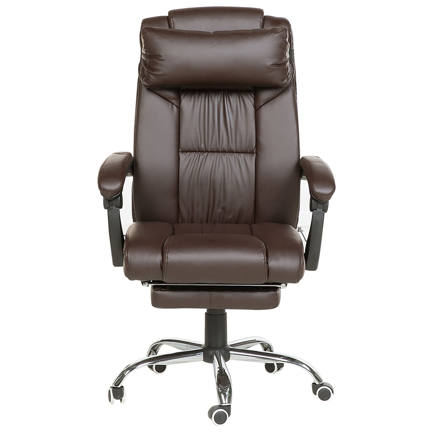 Chefsessel Kunstleder Dunkelbraun LUXURY