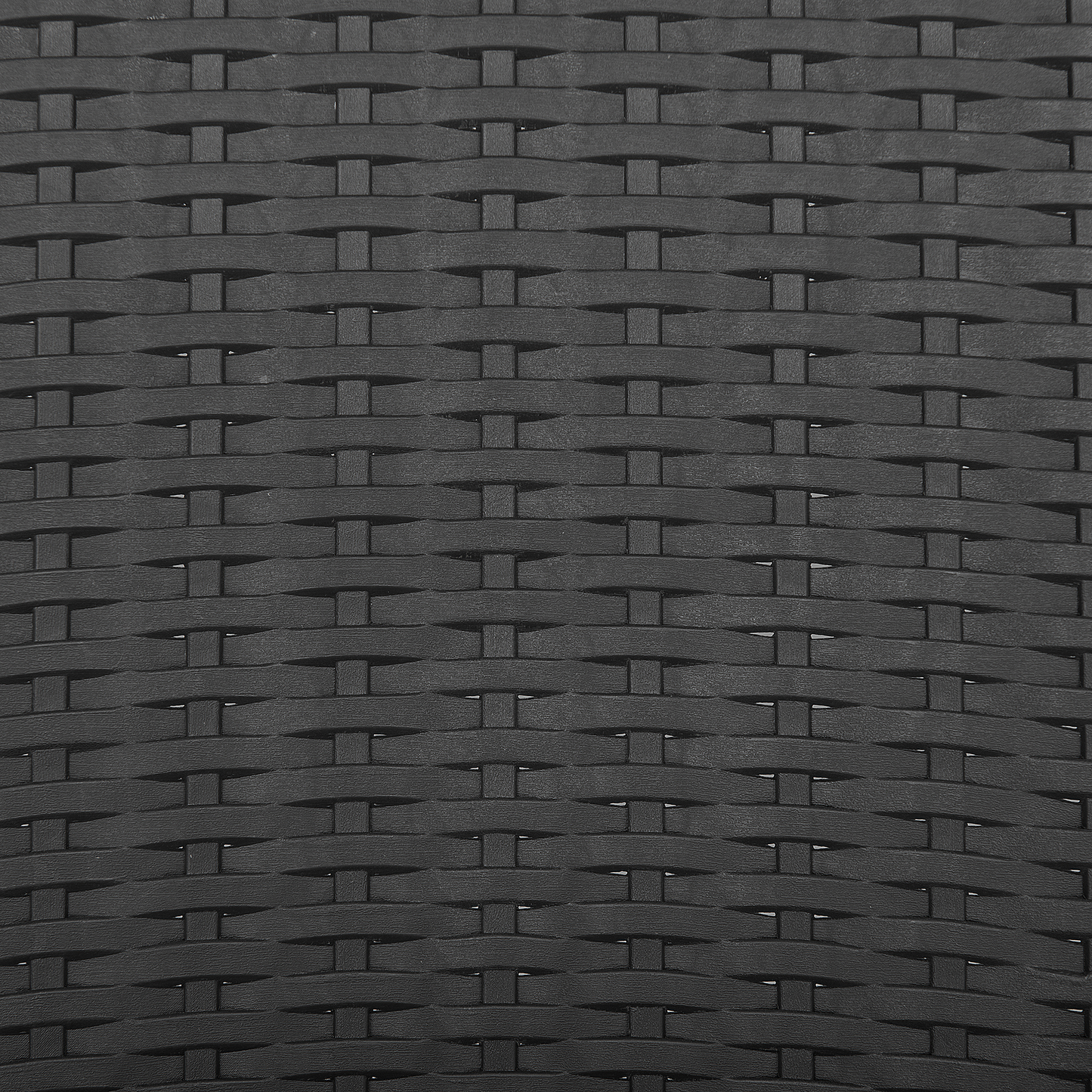 Gartenstuhl 2er Set FOSSANO Kunststoff Graphitgrau