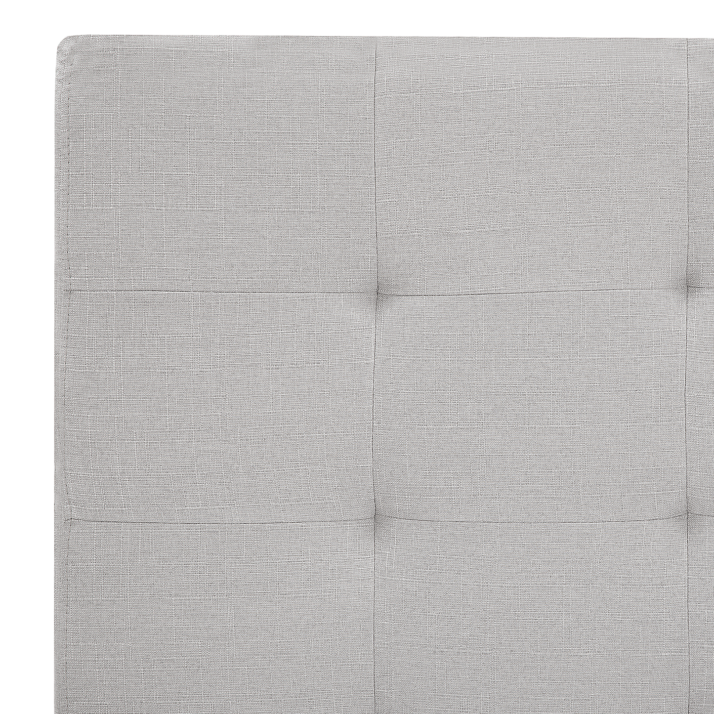 Bett mit Schubladen Stoff LA ROCHELLE 180 x 200 cm Hellgrau