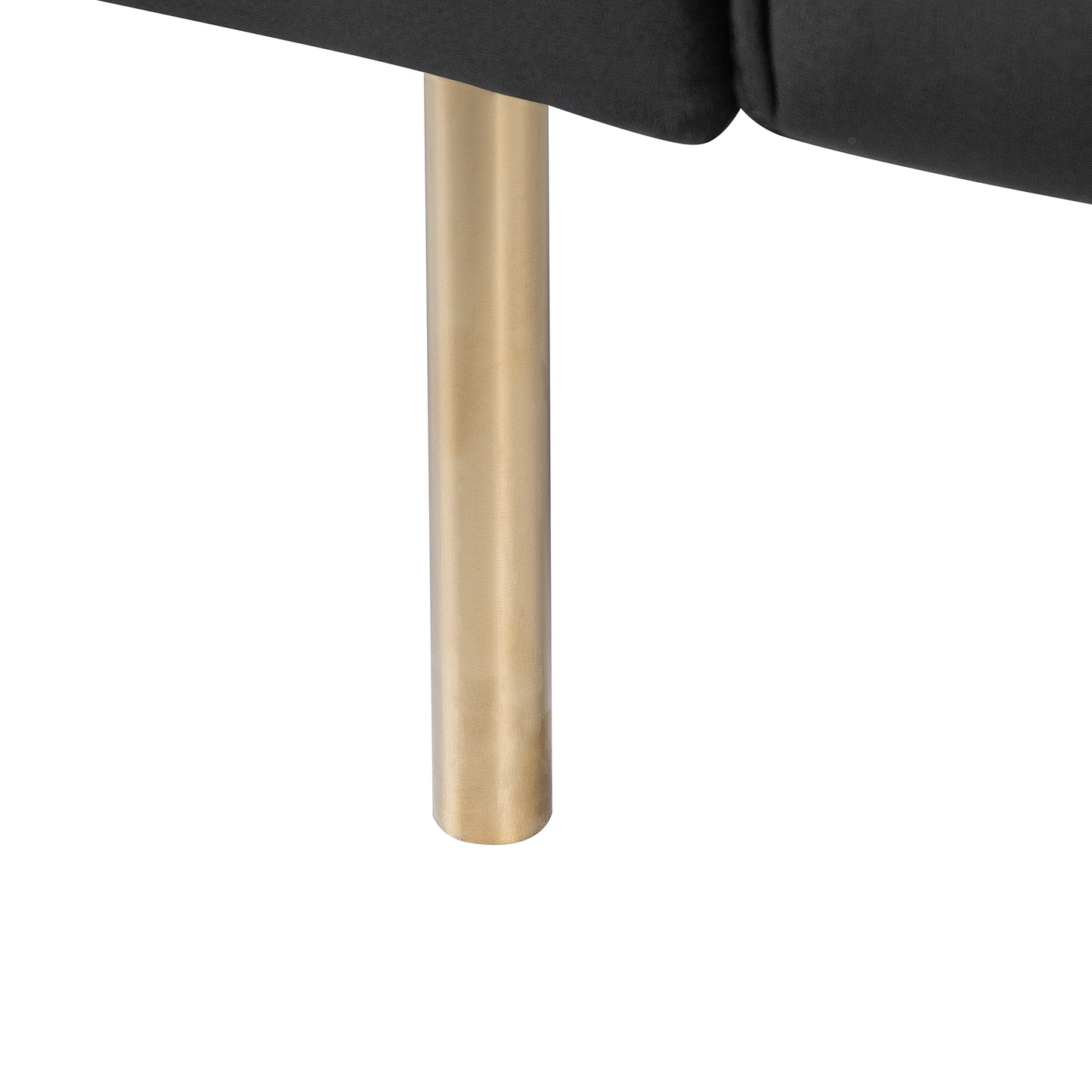 Schlafsofa Samtstoff Schwarz VISNES