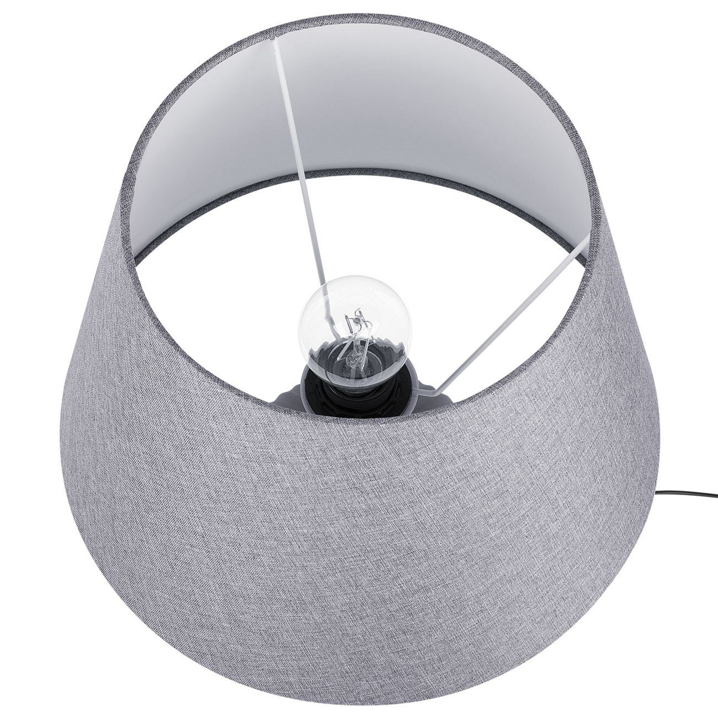 Tischleuchte FERGUS Keramik Grau