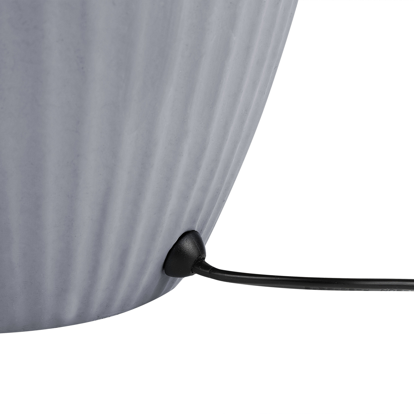 Tischleuchte FERGUS Keramik Grau