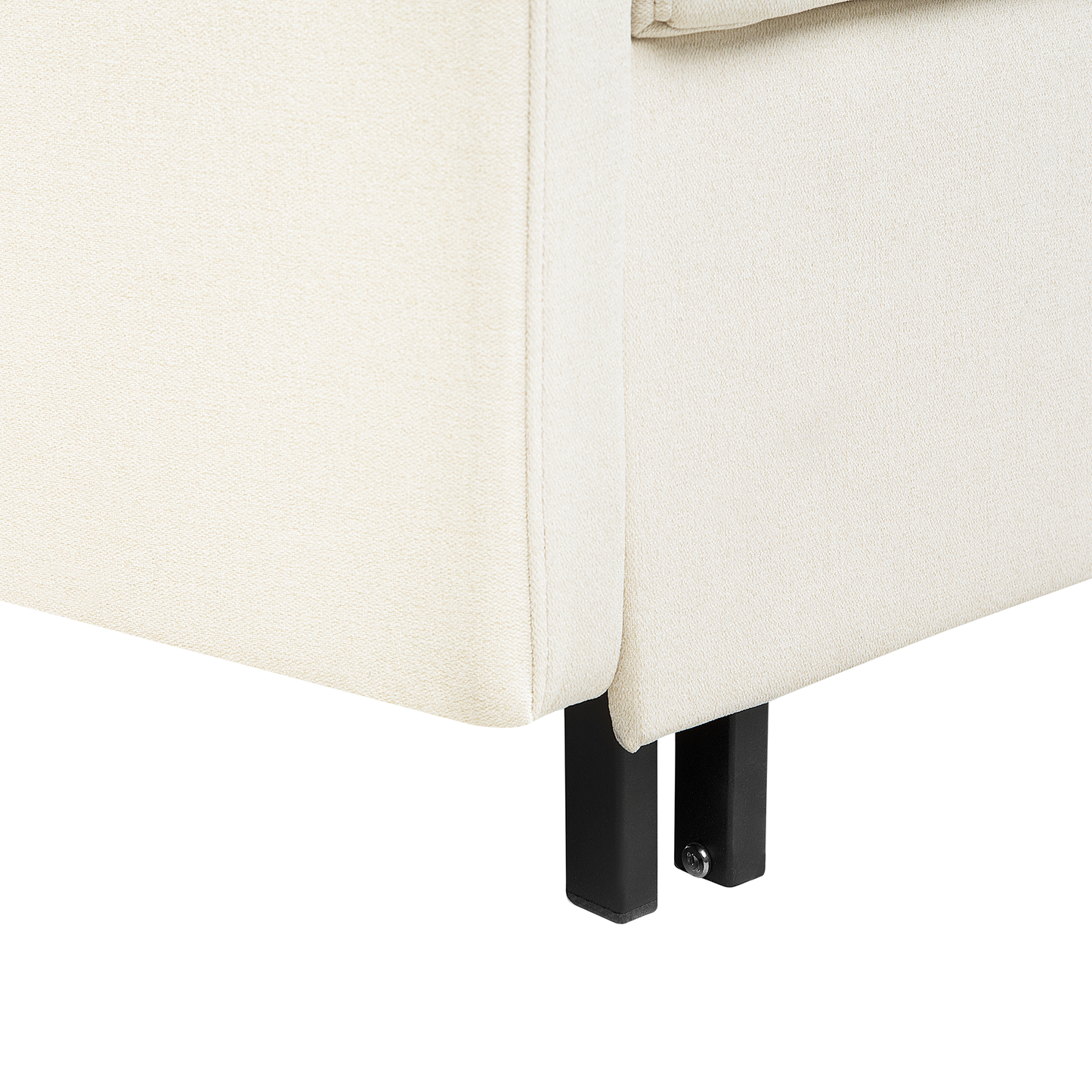 2-Sitzer Schlafsofa Stoff creme HOVIN