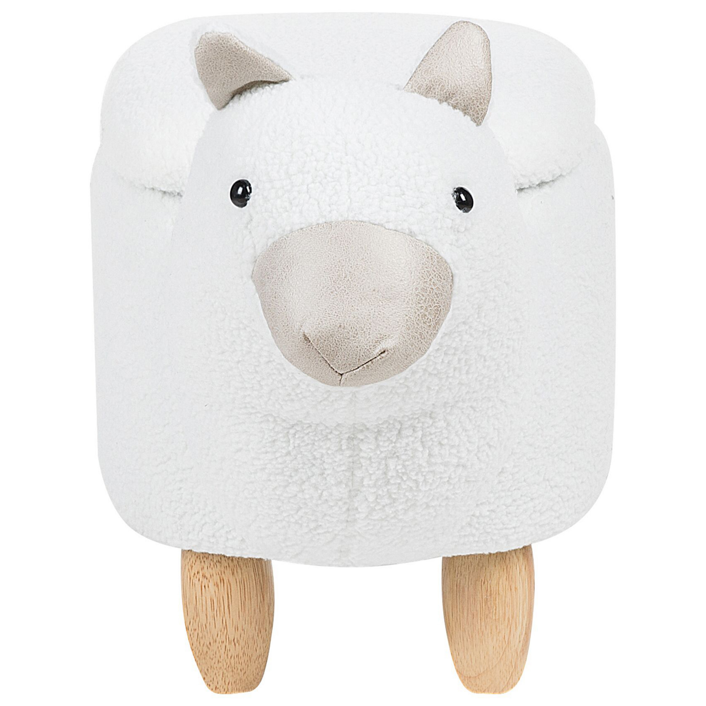 Tierhocker mit Stauraum weiss Alpakaform ALPACA