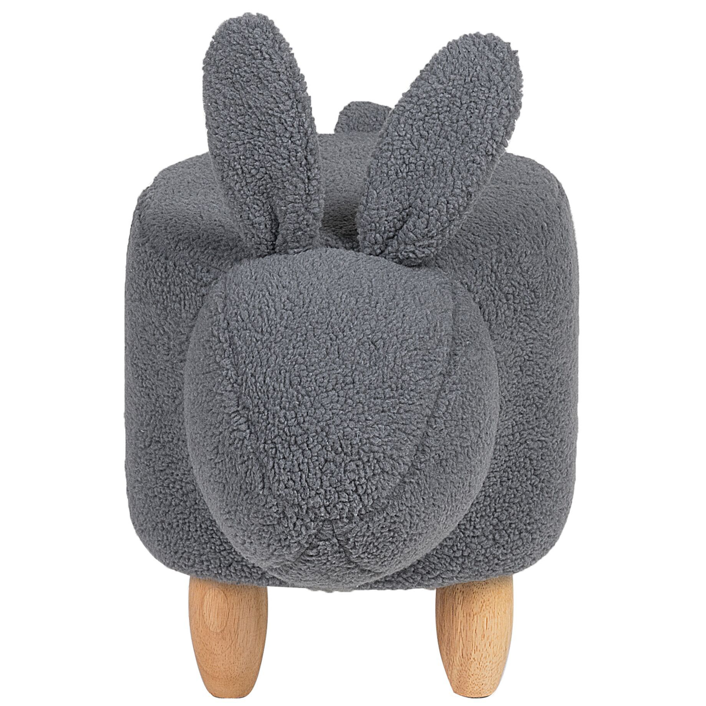 Hocker Polsterbezug grau BUNNY