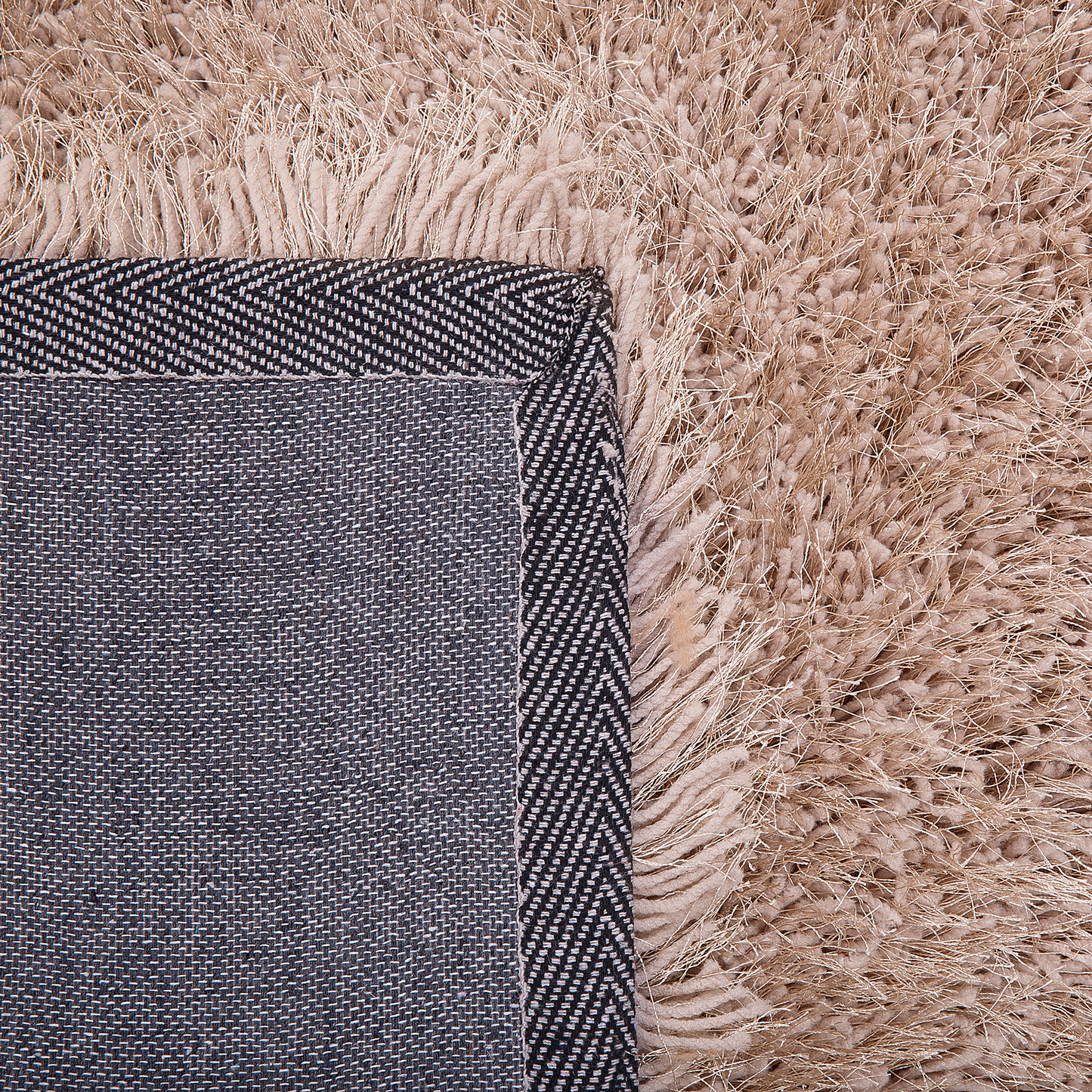 Teppich beige 80 x 150 cm Shaggy CIDE