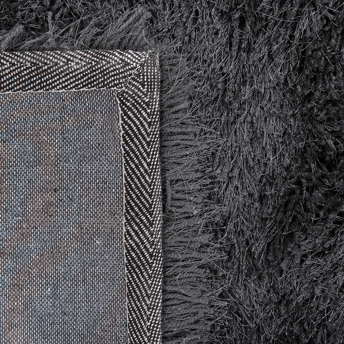 Teppich schwarz 200 x 300 cm Shaggy CIDE