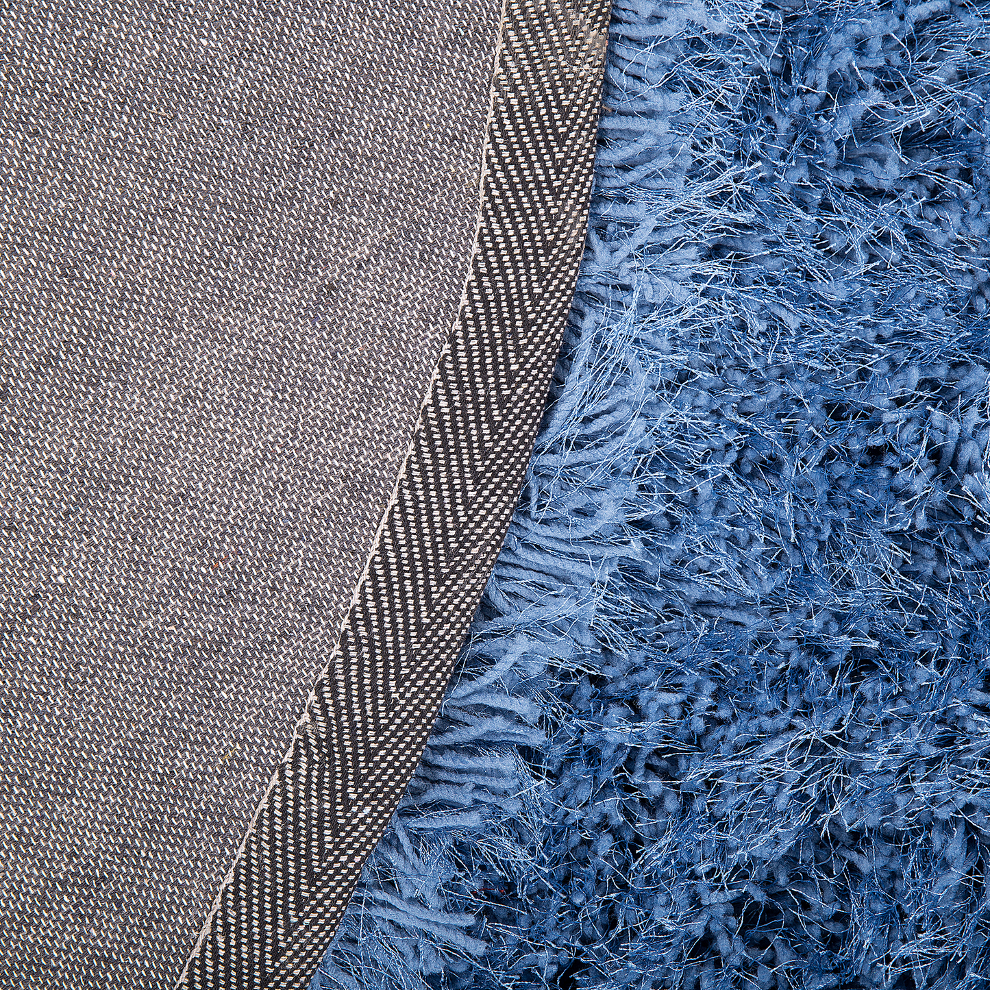 Teppich blau ⌀ 140 cm Shaggy CIDE