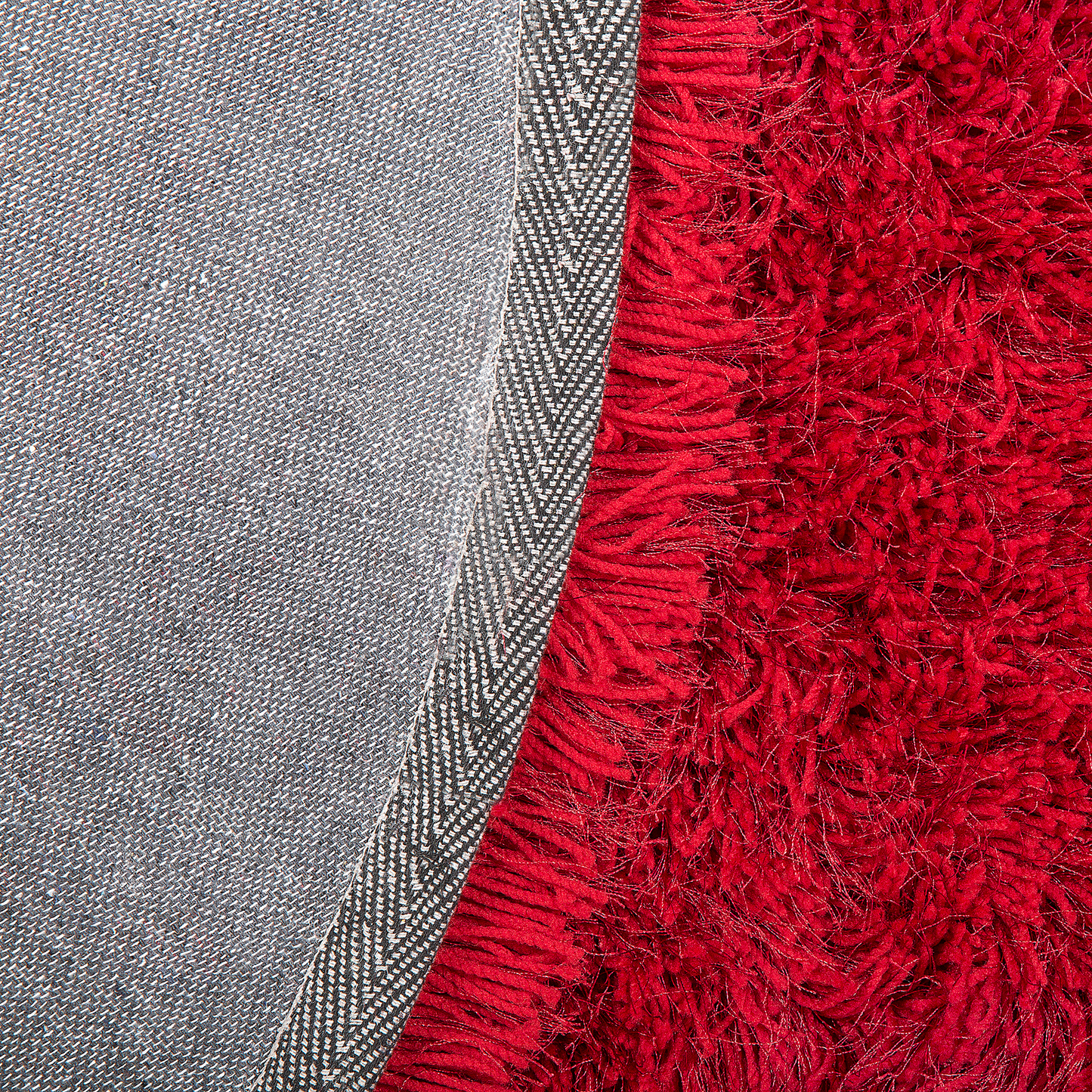 Teppich rot ⌀ 140 cm Shaggy CIDE
