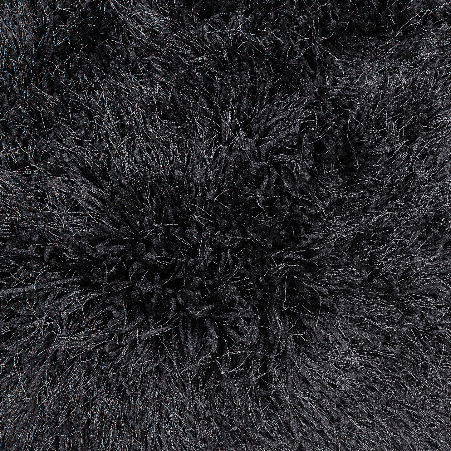 Teppich schwarz ⌀ 140 cm Shaggy CIDE