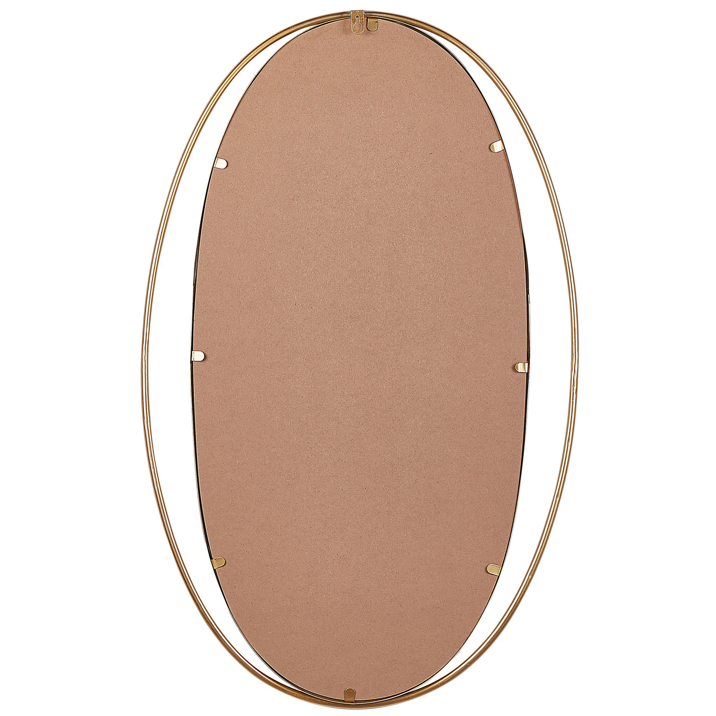 Wandspiegel BESSON 55 cm 90 cm Metall Gold