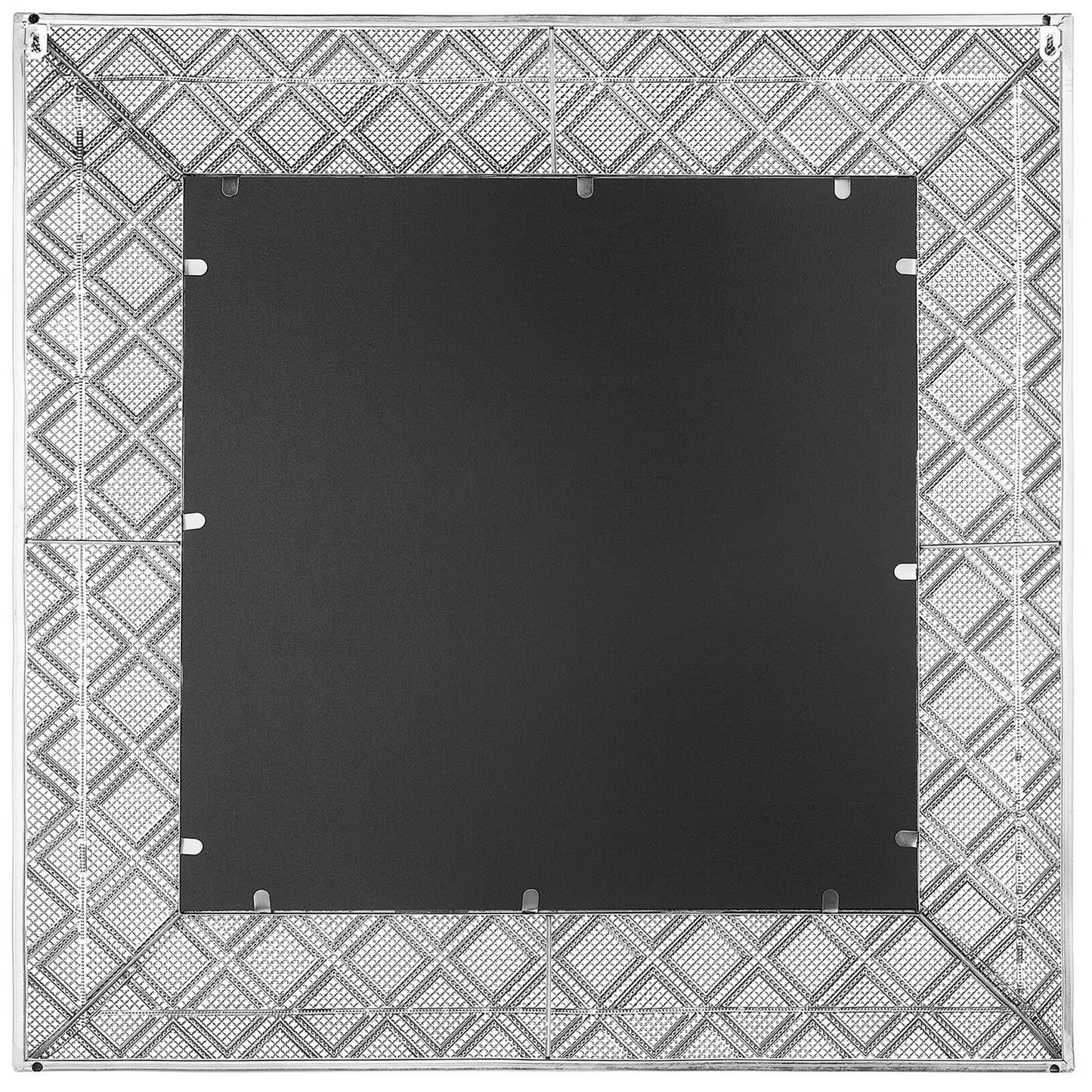 Wandspiegel EVETTES 80 cm 80 cm Metall Silber