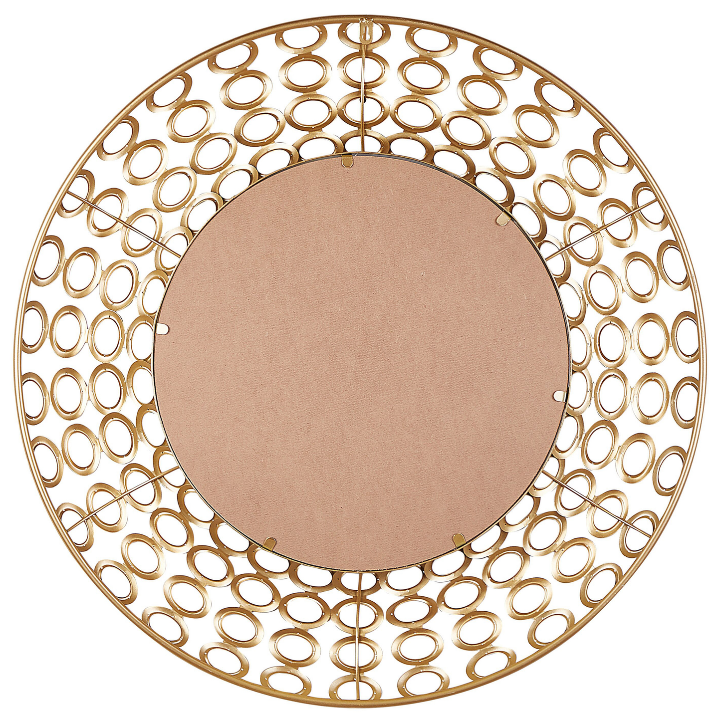 Wandspiegel BOURDON 80 cm 80 cm Metall Gold