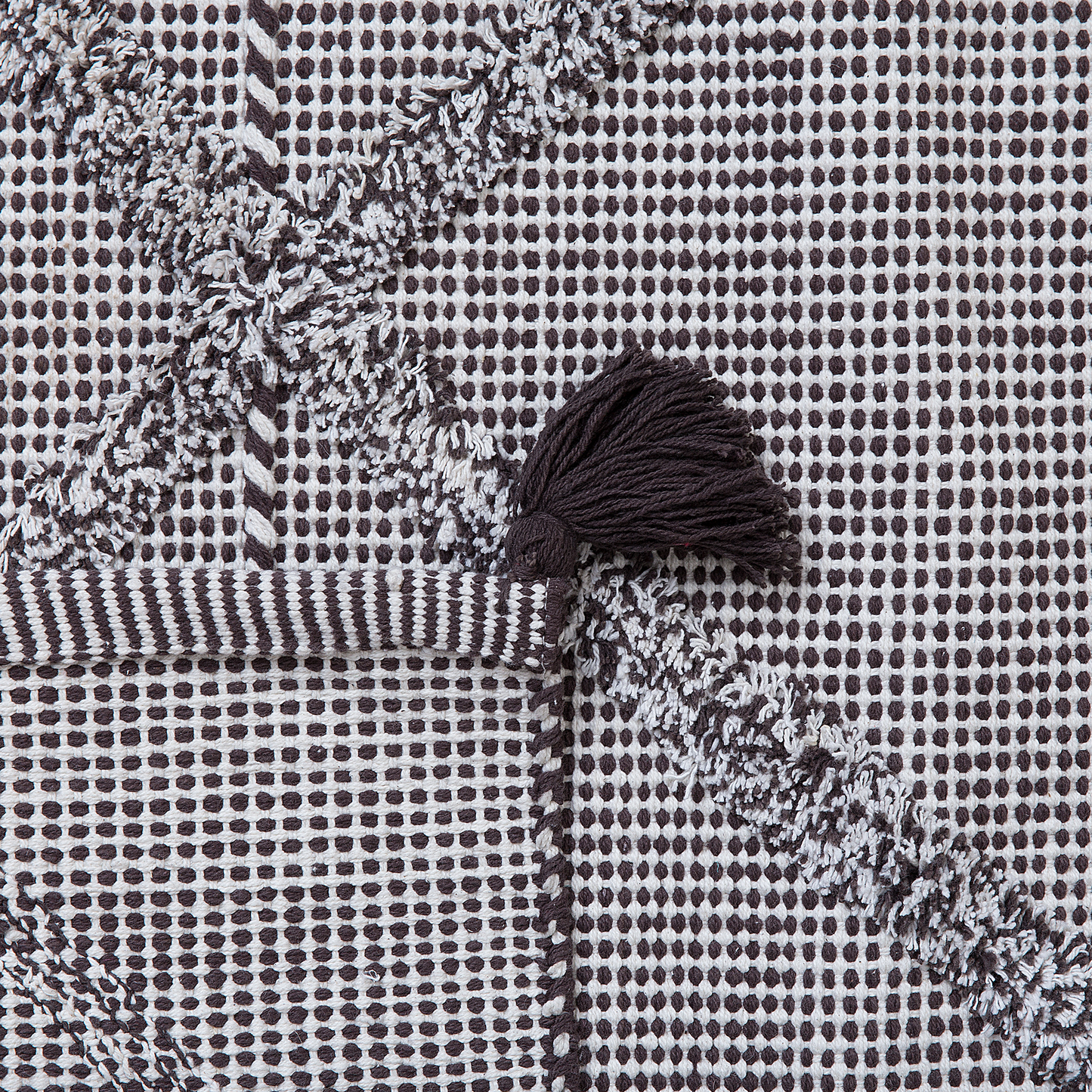 Teppich braun 140 x 200 cm Kurzflor TUZLA