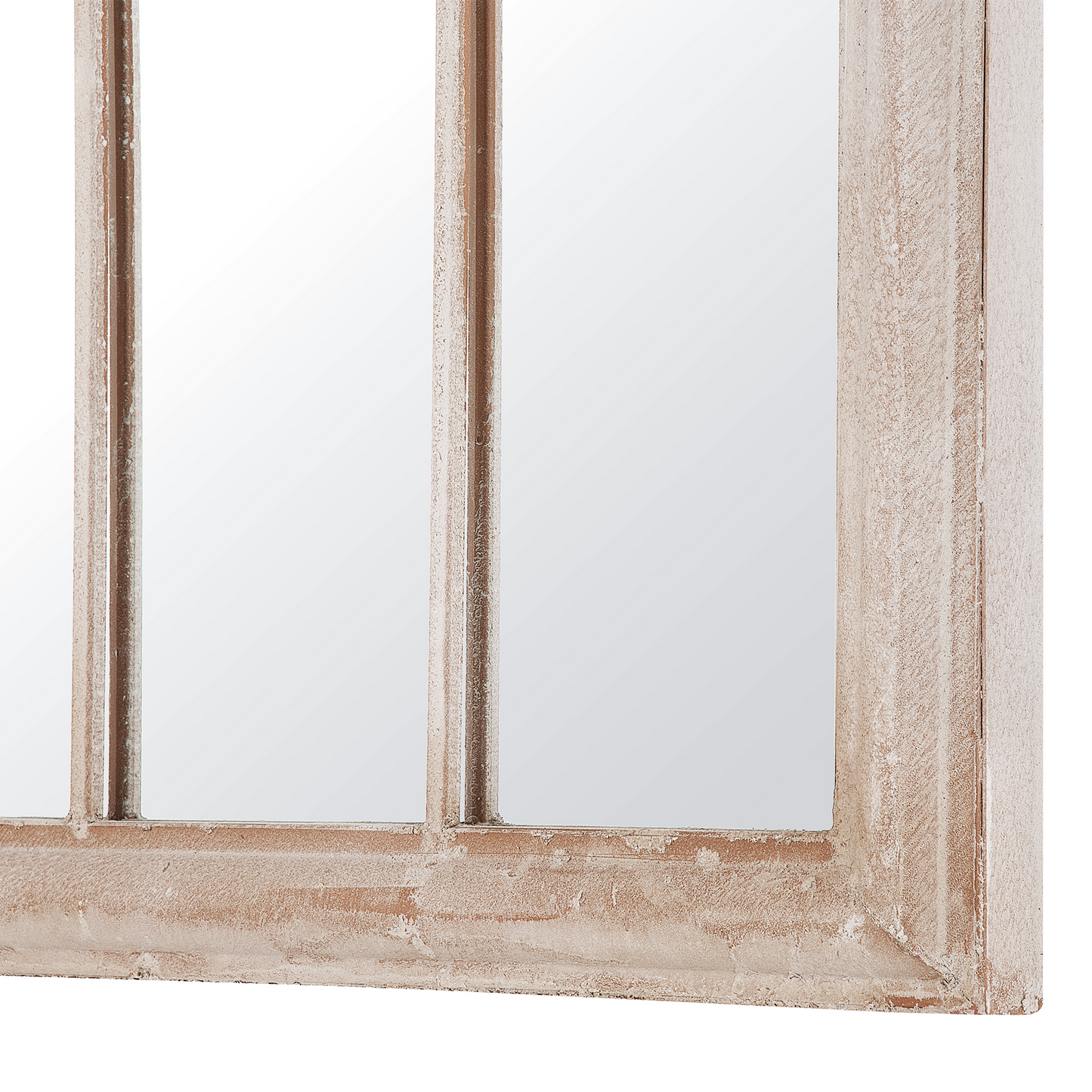 Wandspiegel EMBRY 69 cm 88 cm Metall Beige
