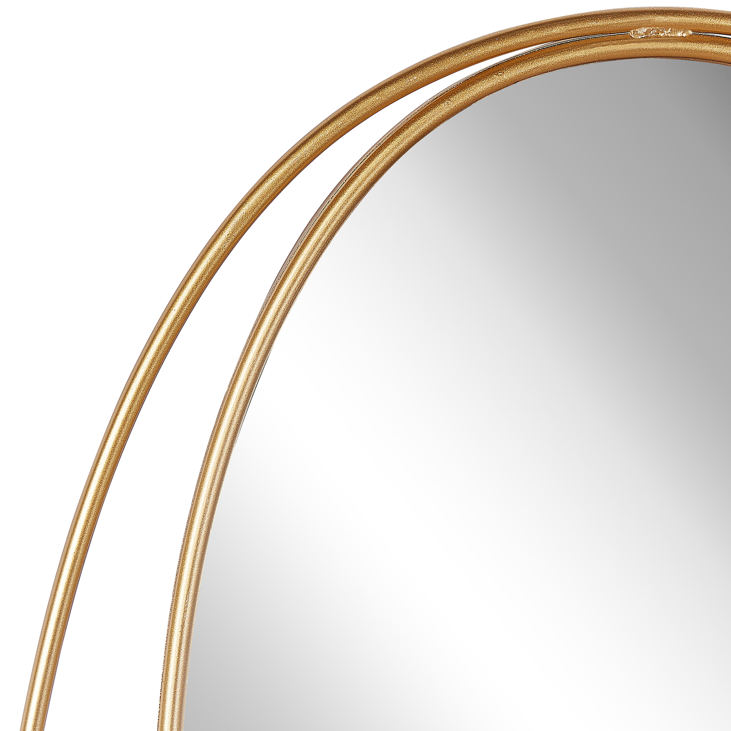Wandspiegel BESSON 55 cm 90 cm Metall Gold