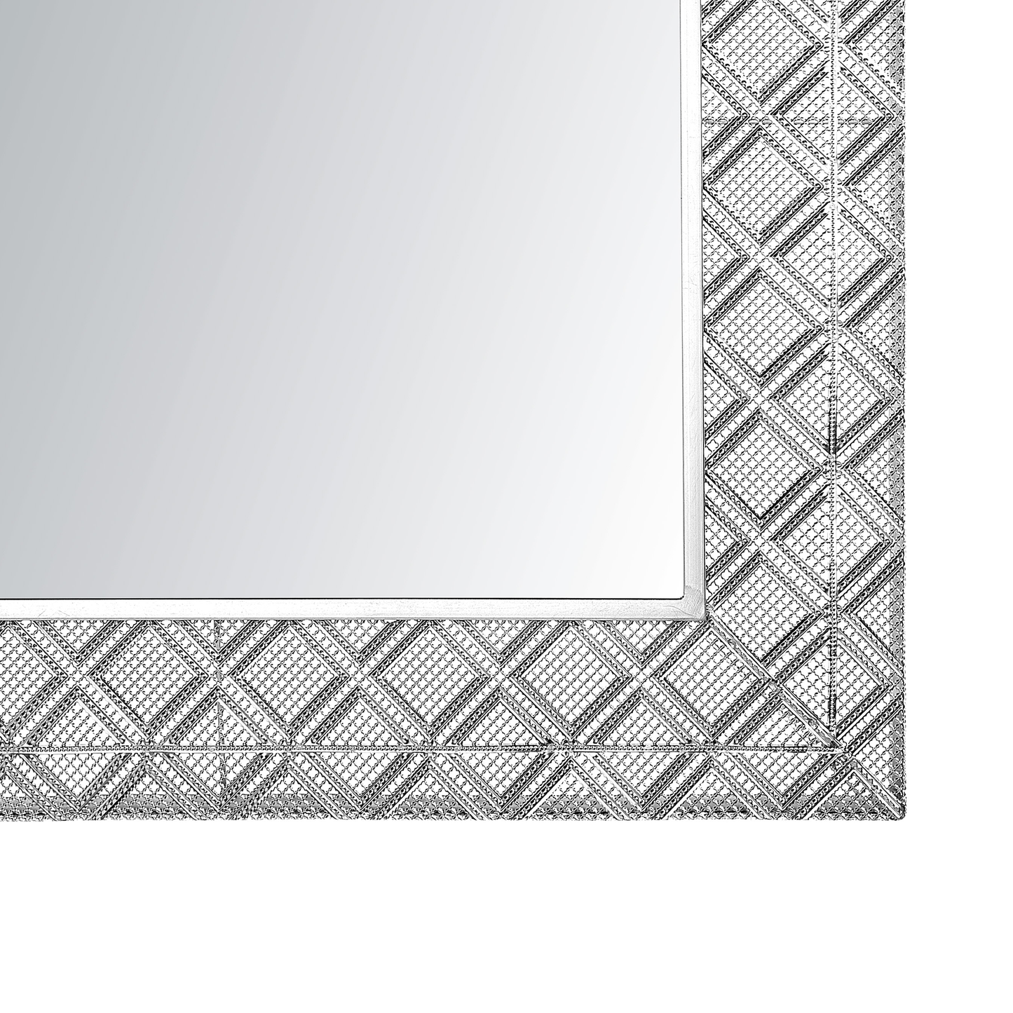 Wandspiegel EVETTES 80 cm 80 cm Metall Silber