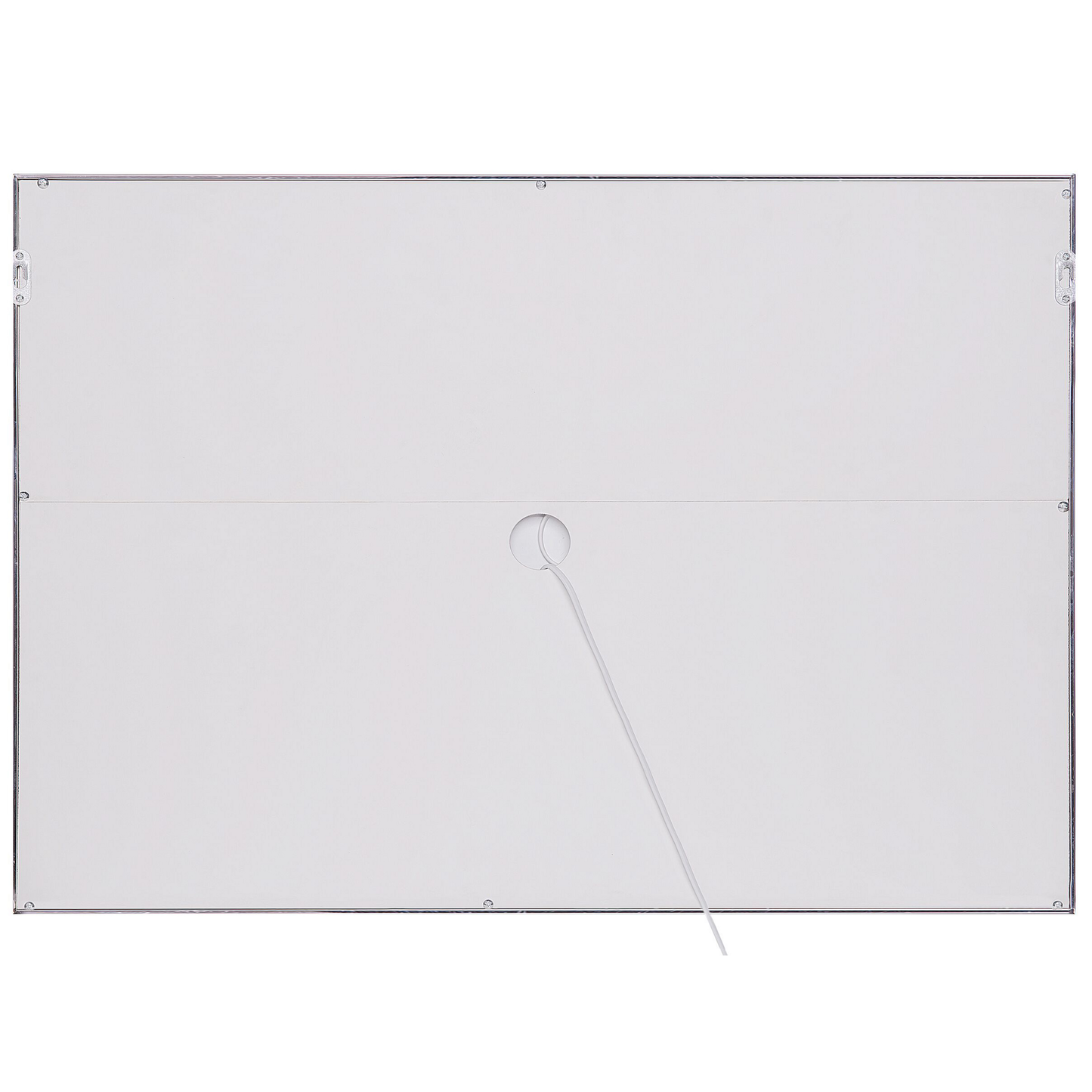 LED-Badezimmer-Spiegel ARGENS 80 cm 60 cm Silber