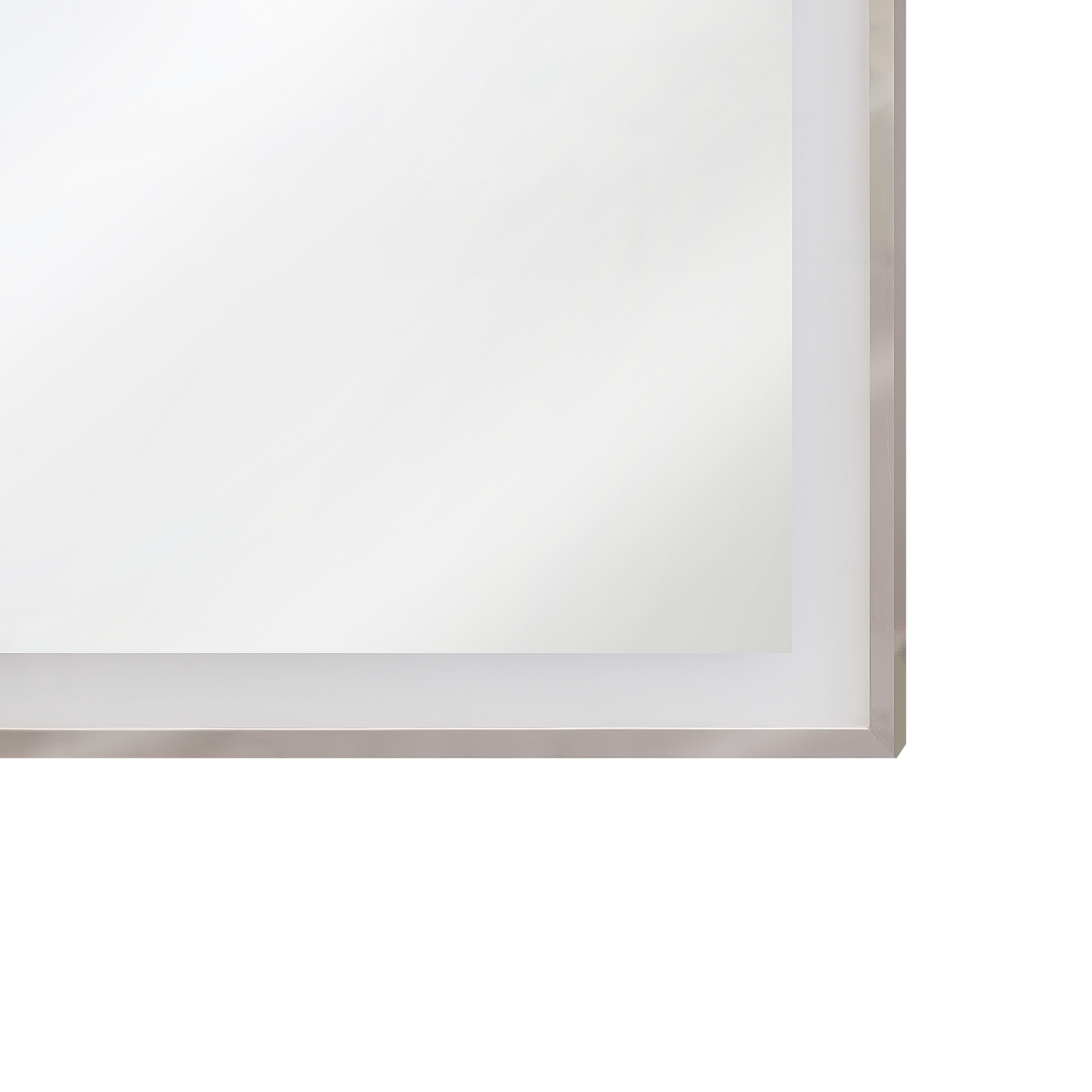 LED-Badezimmer-Spiegel ARGENS 80 cm 60 cm Silber