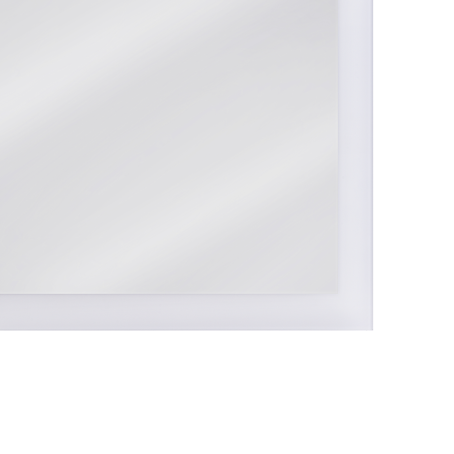 LED-Badezimmer-Spiegel ADOUR 80 cm 60 cm Silber