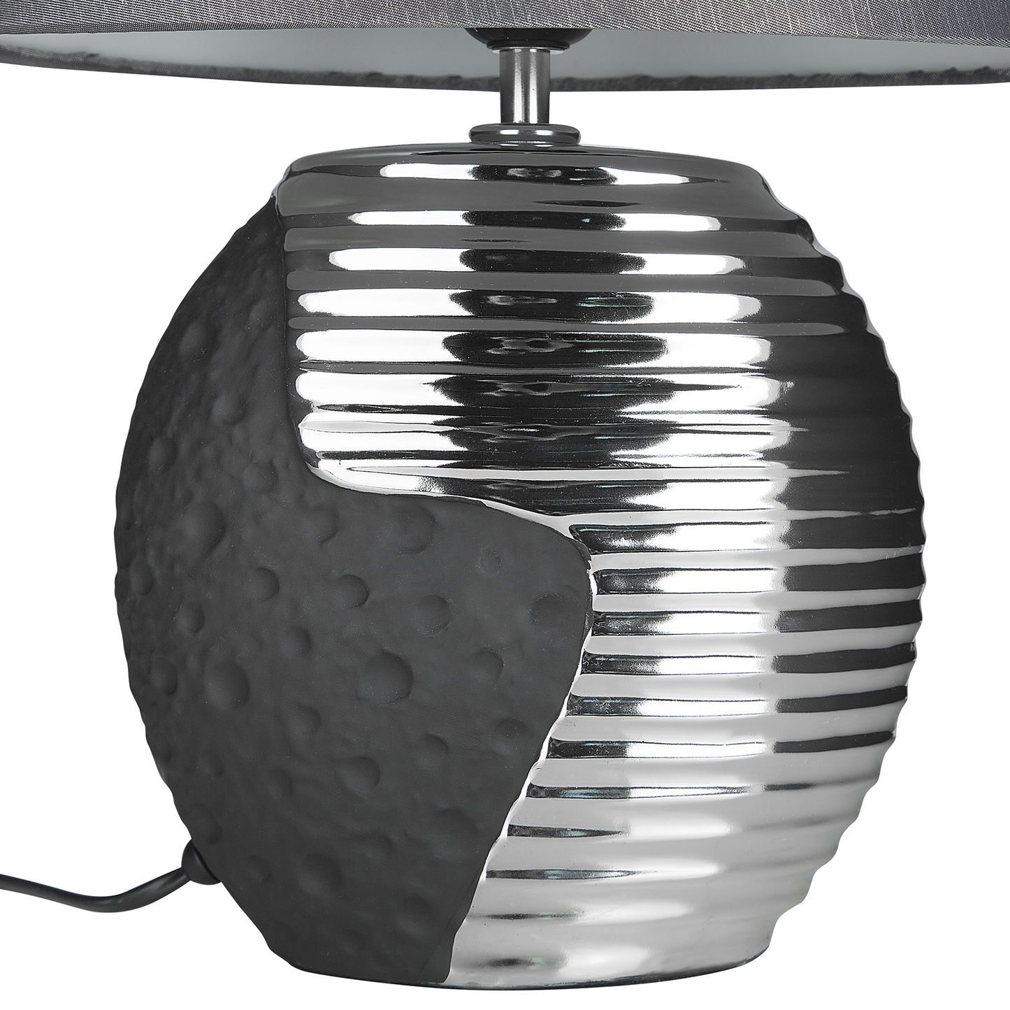 Tischleuchte ESLA Porzellan Grau