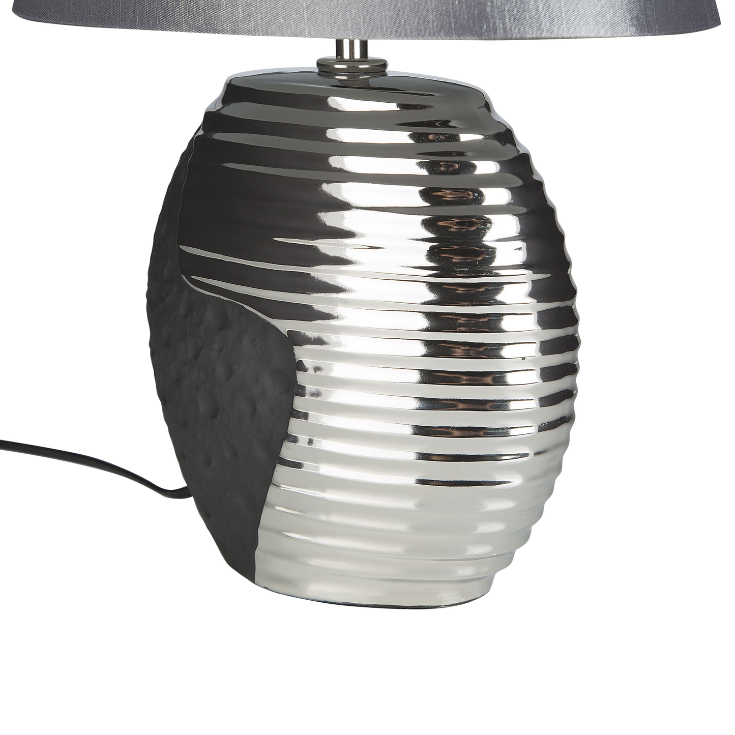 Tischleuchte ESLA Porzellan Grau