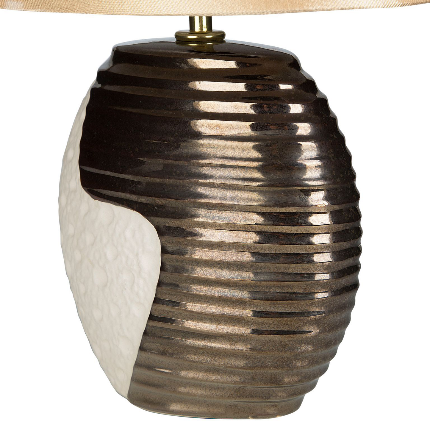Tischleuchte ESLA Porzellan Beige