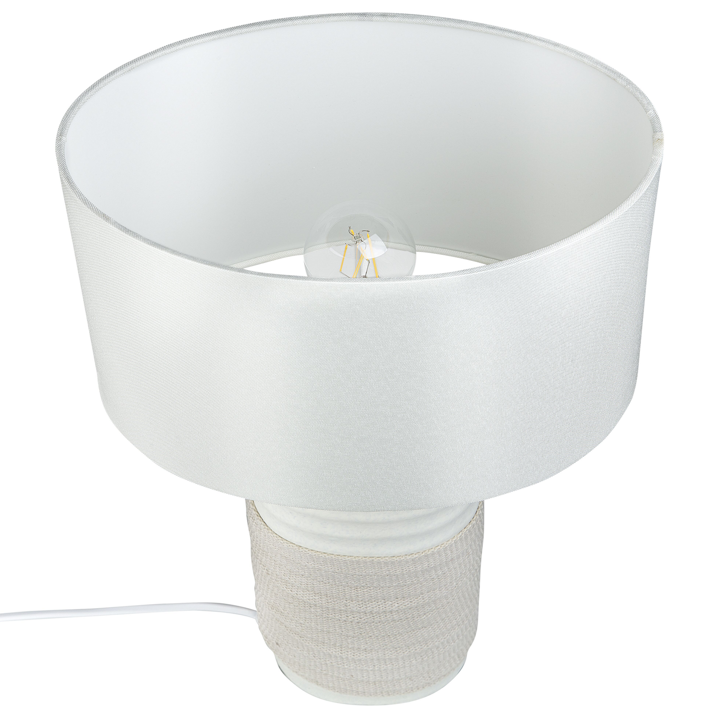 Tischleuchte NAVIA Porzellan Hellbeige