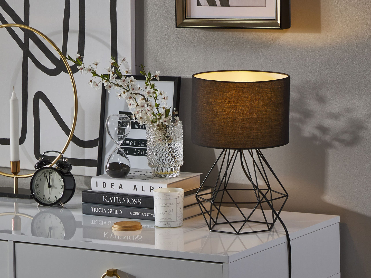 Tischleuchte MARONI Metall Schwarz