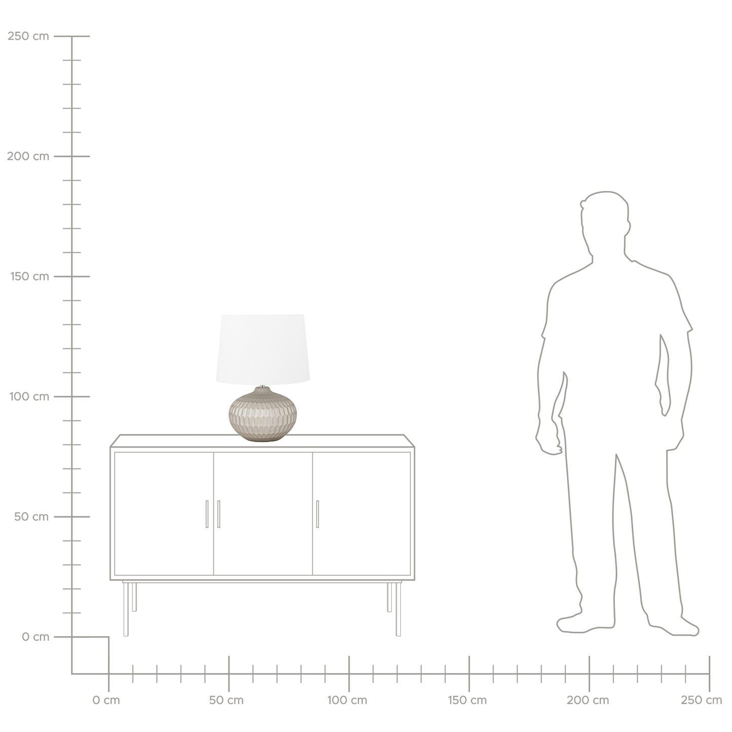 Tischleuchte PIRITA Keramik Gold