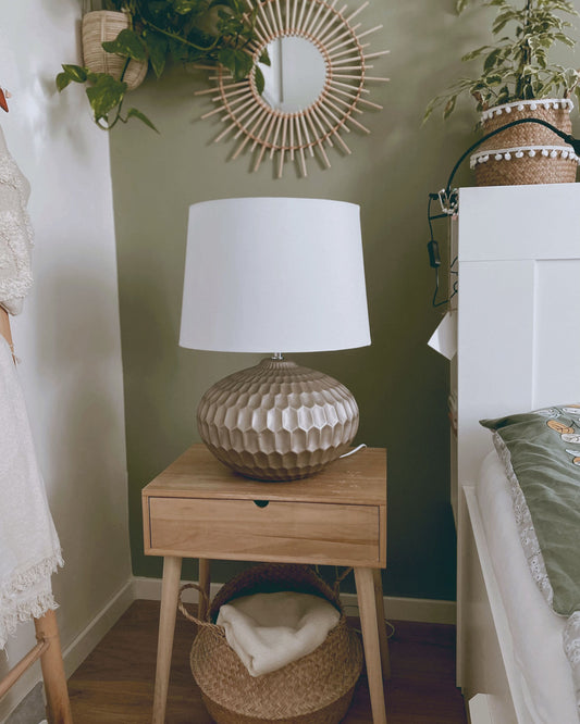 Tischleuchte PIRITA Keramik Gold