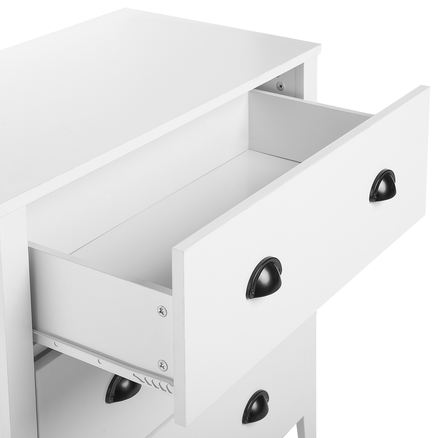 Kommode mit 3 Schubladen DONOVAN 75 cm Weiss