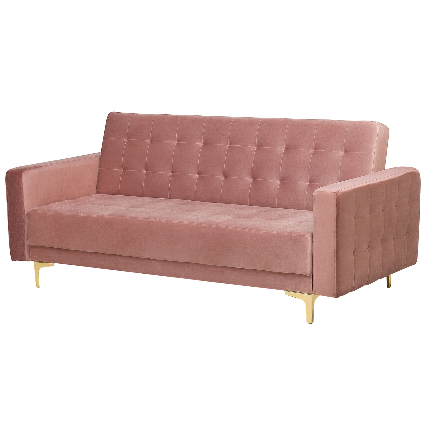 Sofa Set Samtstoff rosa 5-Sitzer ABERDEEN