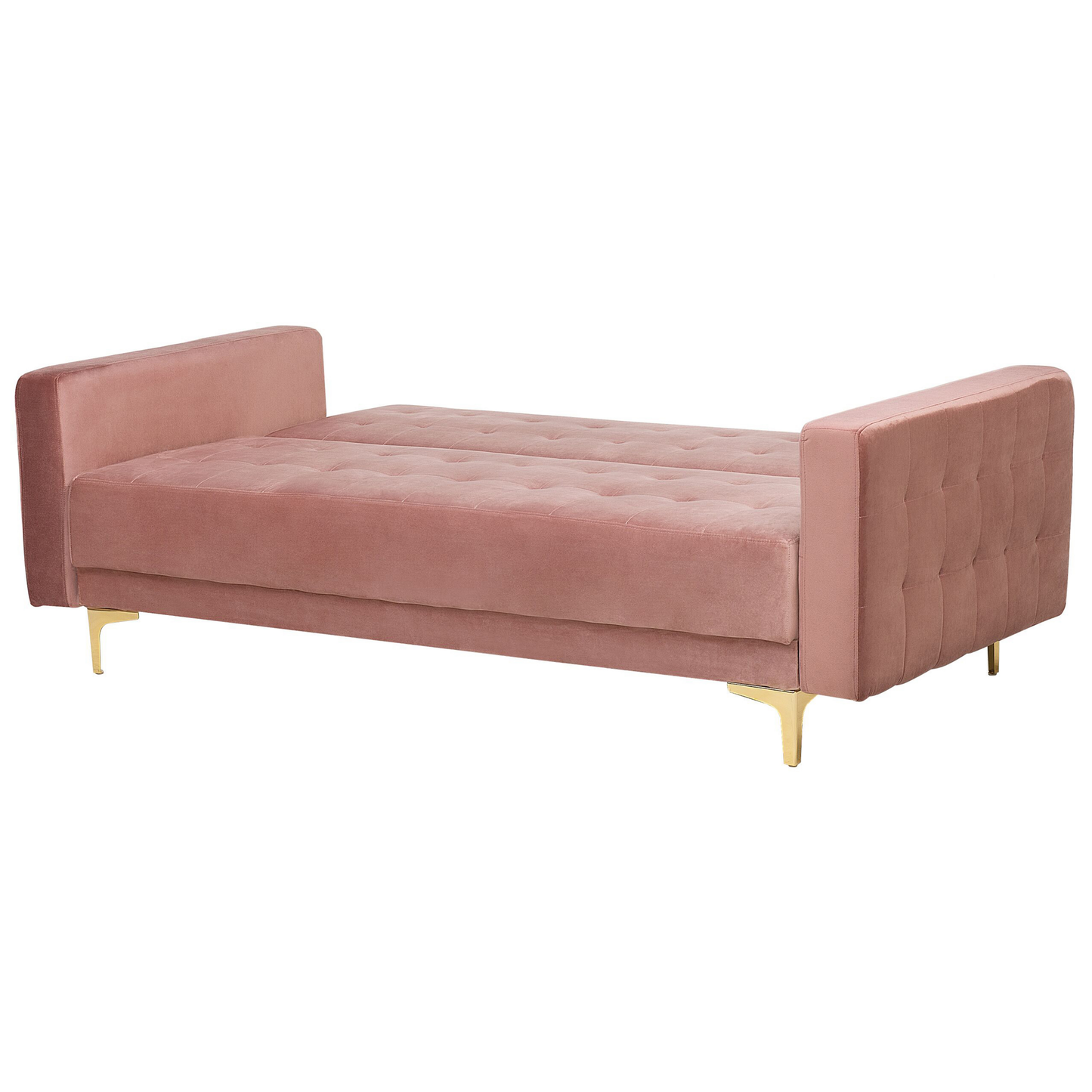 Sofa Set Samtstoff rosa 5-Sitzer ABERDEEN