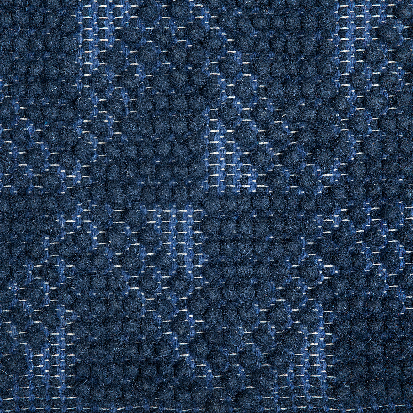 Teppich Wolle marineblau 140 x 200 cm Kurzflor SAVRAN