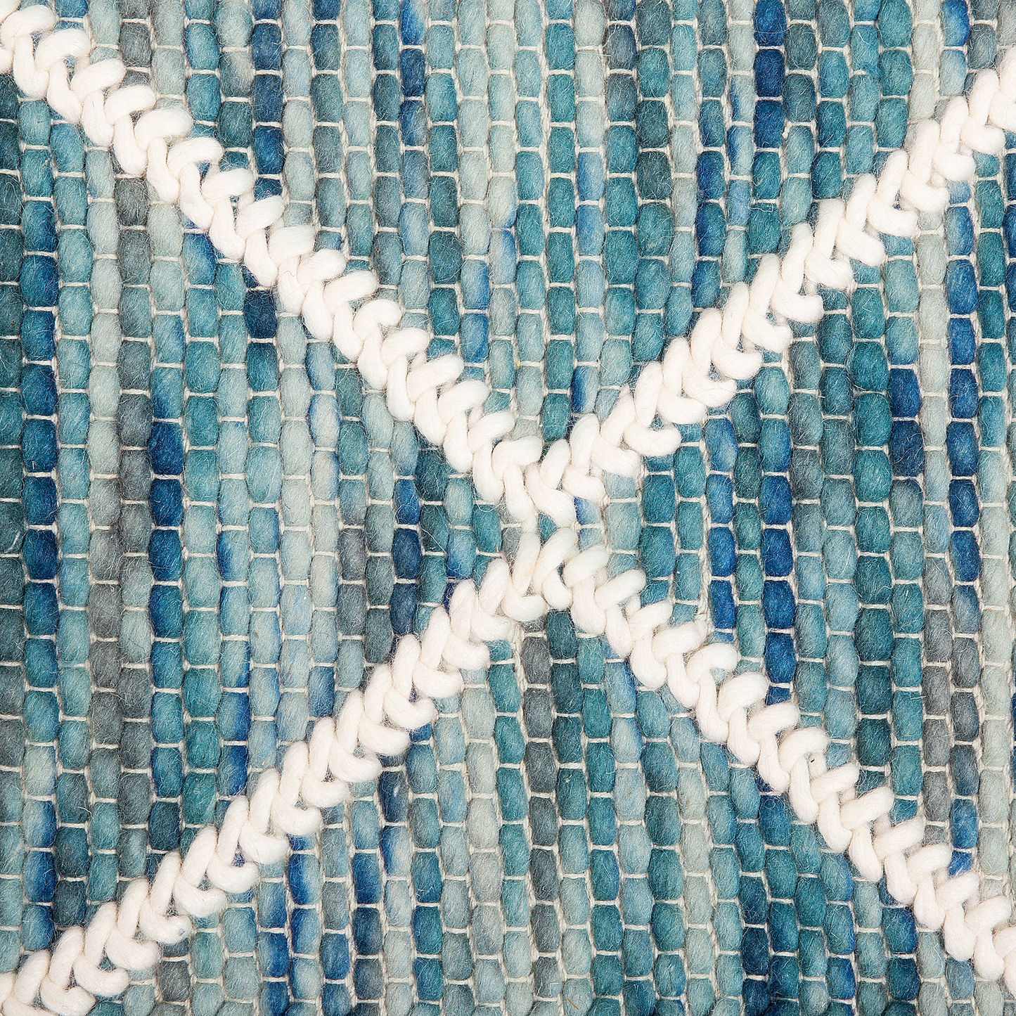 Teppich Wolle blau 160 x 230 cm Kurzflor BELENLI